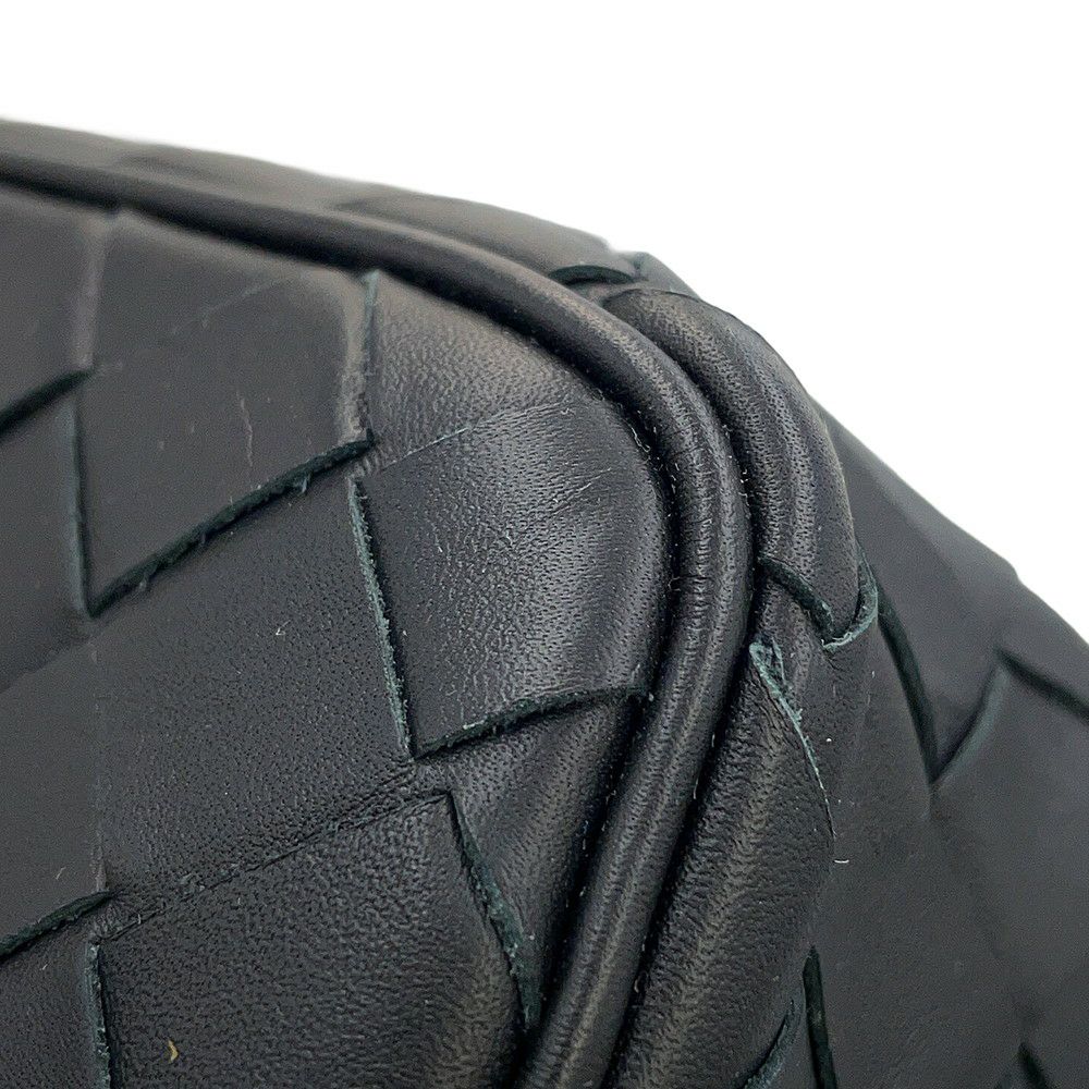 ボッテガヴェネタ ショルダーバッグ イントレチャート カセット ミニクロスボディバッグ 743214 BOTTEGA VENETA 黒