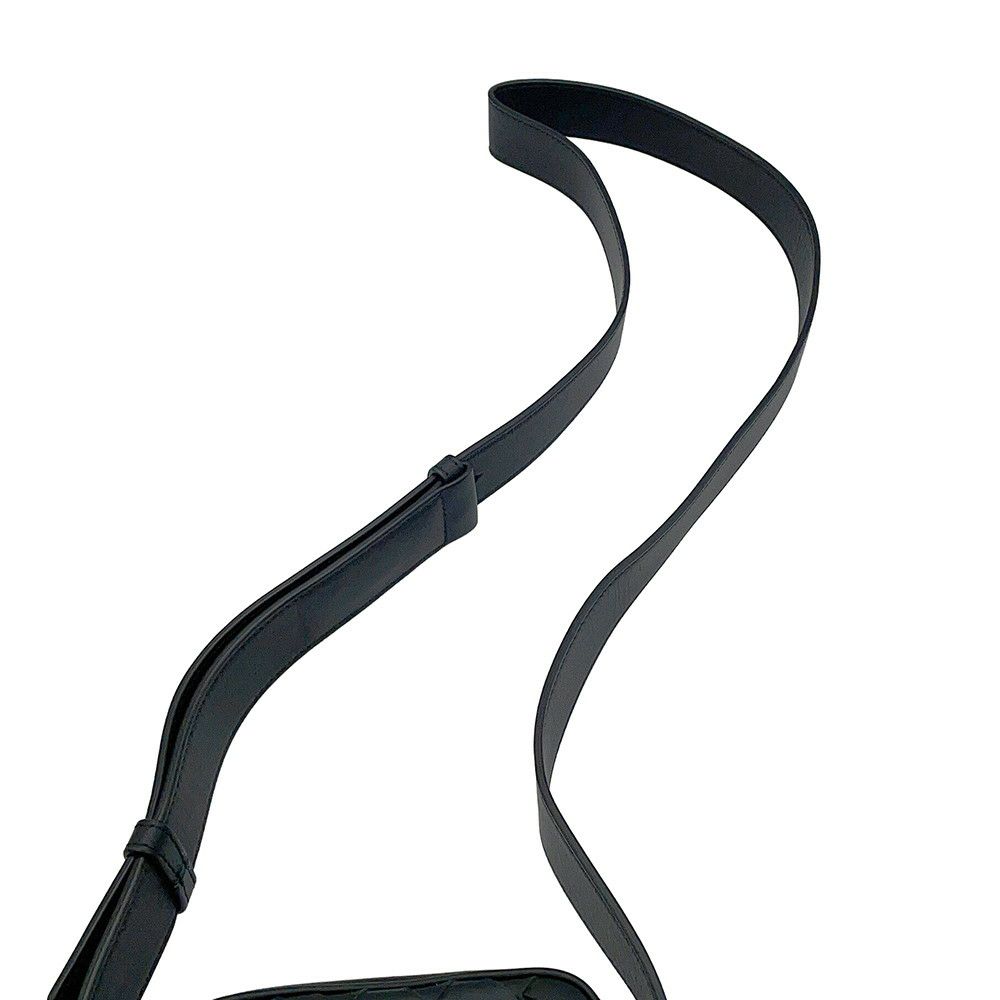 ボッテガヴェネタ ショルダーバッグ イントレチャート カセット ミニクロスボディバッグ 743214 BOTTEGA VENETA 黒