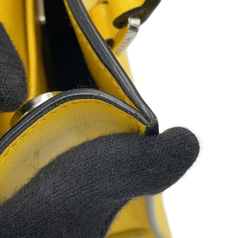 プラダ ハンドバッグ トライアングルロゴ レザー 1BA333 PRADA 2way