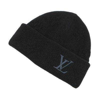 ルイヴィトン ニット帽 ビーニー・LV クラッシュ モノグラム コットン