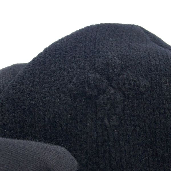 ルイヴィトン ニット帽 ビーニー・LV クラッシュ モノグラム コットン サイズS M96194 ヴィトン 帽子 ブラック 黒