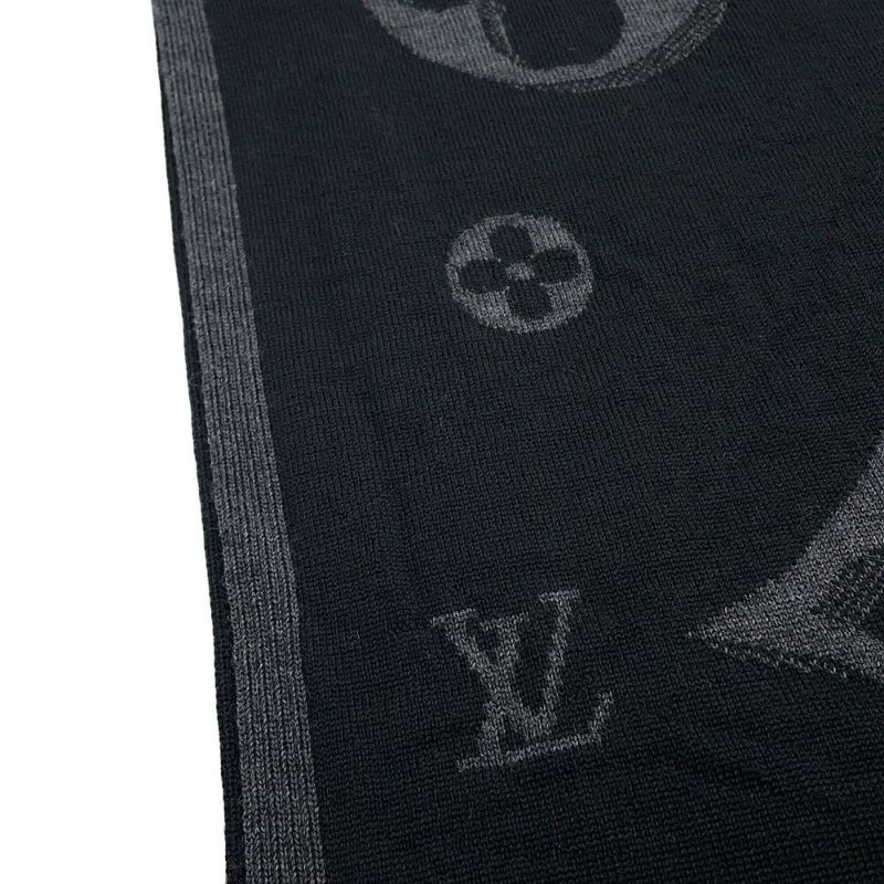 ルイヴィトン マフラー LV ギャラクシー ウール M93299 LOUIS VUITTON ブラック 黒