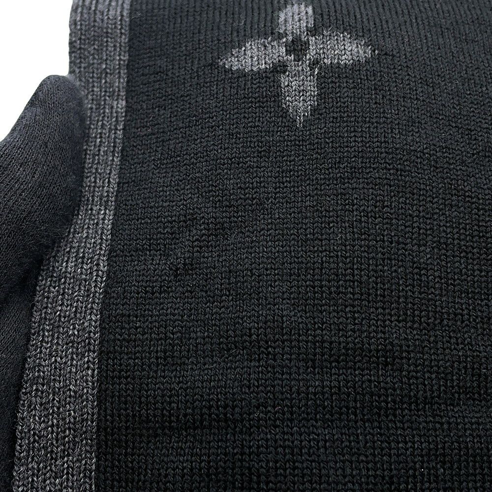 ルイヴィトン マフラー LV ギャラクシー ウール M93299 LOUIS VUITTON ブラック 黒