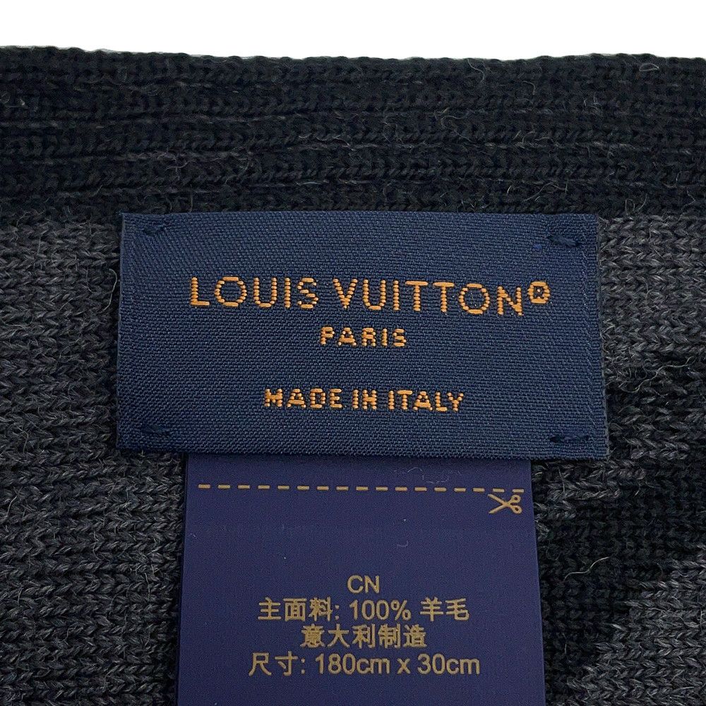 ルイヴィトン マフラー LV ギャラクシー ウール M93299 LOUIS VUITTON ブラック 黒
