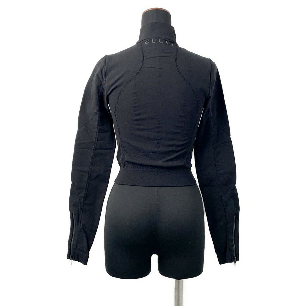 グッチ  ジャケット シームレス ジャージージップ レディースサイズS 716747 アパレル トップス 黒