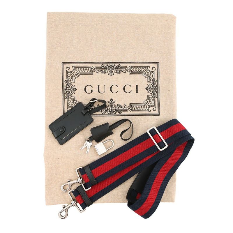 グッチ ボストンバッグ GGスプリーム 478323 GUCCI 2wayショルダーバッグ 旅行用 トラベル 黒