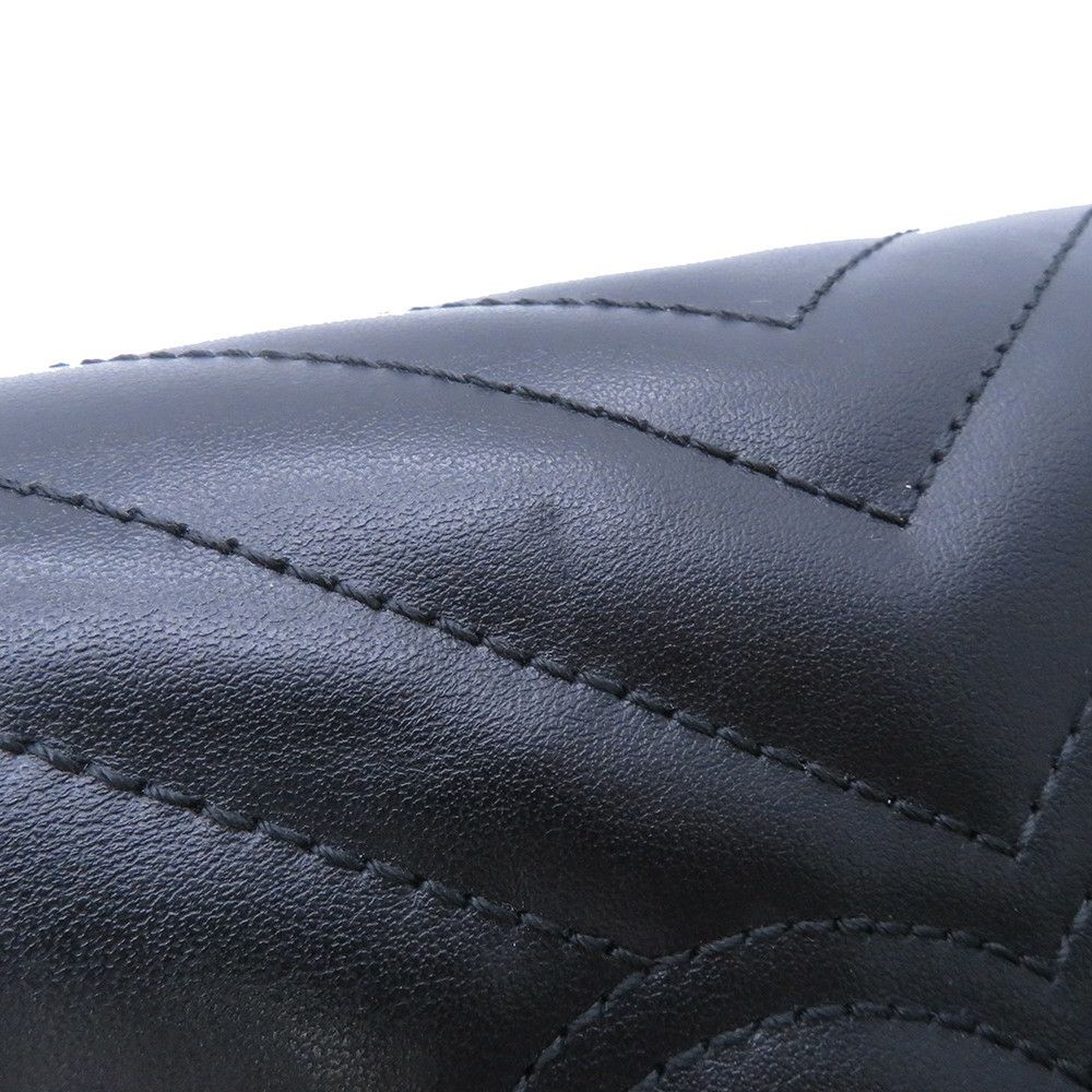 グッチ チェーンショルダーバッグ GGマーモント キルティング レザー 443497 GUCCI バッグ 黒