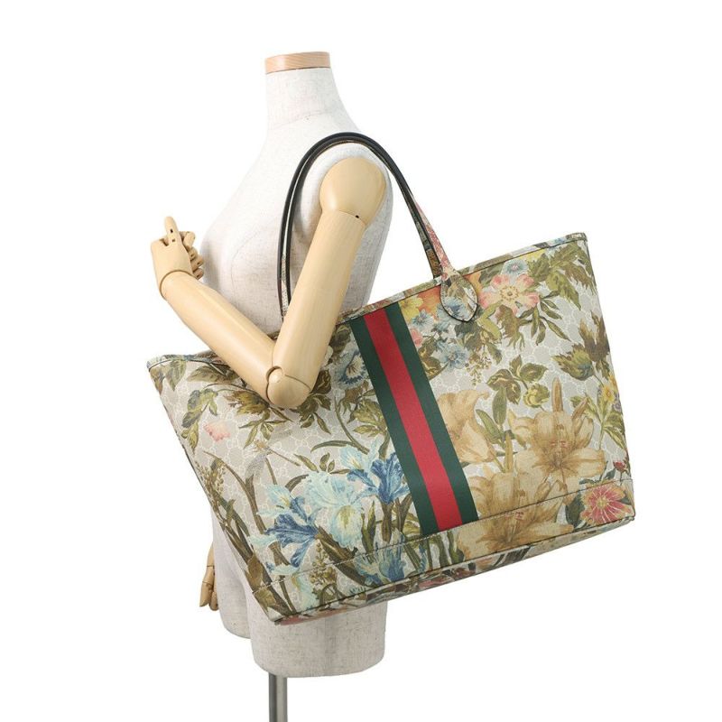 グッチ トートバッグ フローラ オフィディア ラージ GGスプリーム 726755 GUCCI ウェブ 花柄