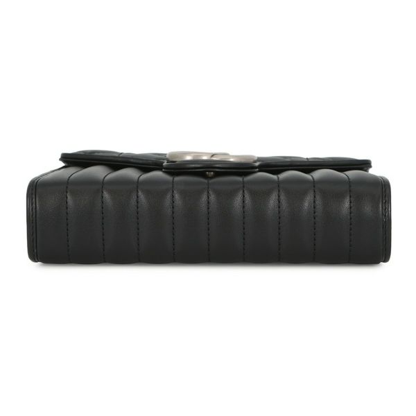 グッチ チェーンウォレット GGマーモント レザー 474575 GUCCI 財布 ダブルG 黒