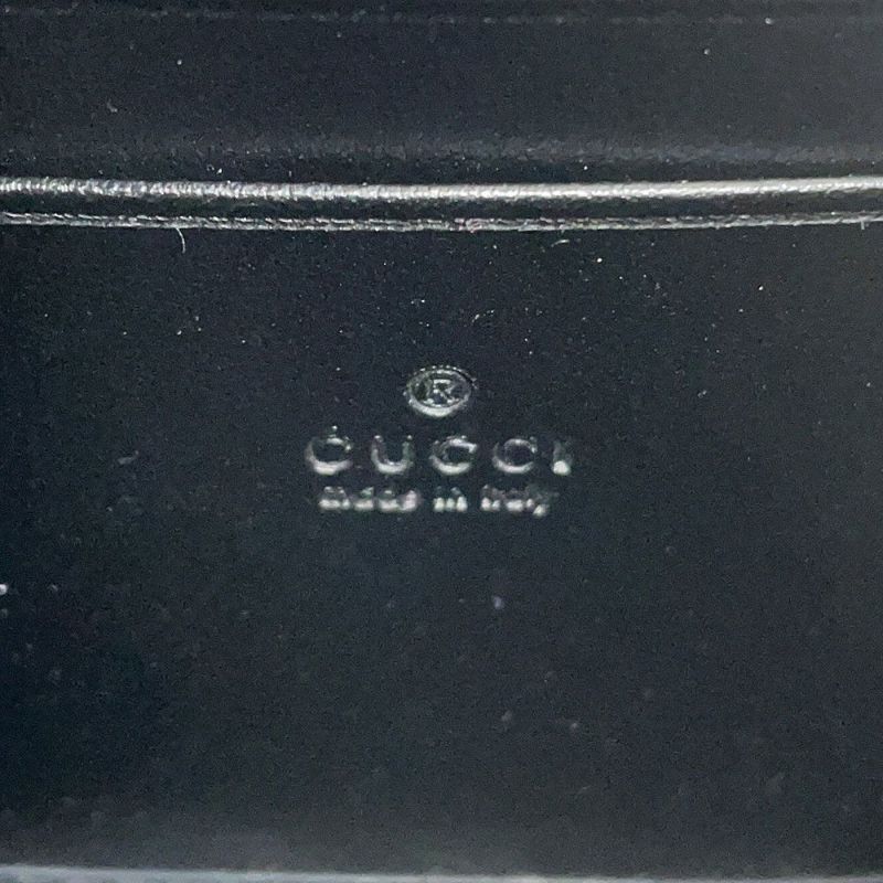 グッチ チェーンウォレット GGマーモント レザー 474575 GUCCI 財布 ダブルG 黒