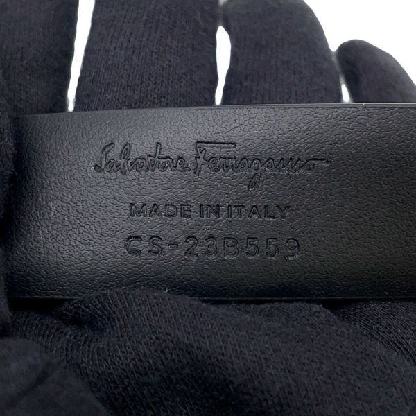 サルヴァトーレ・フェラガモ ベルト ガンチーニ レザー メンズサイズ100 Ferragamo 黒