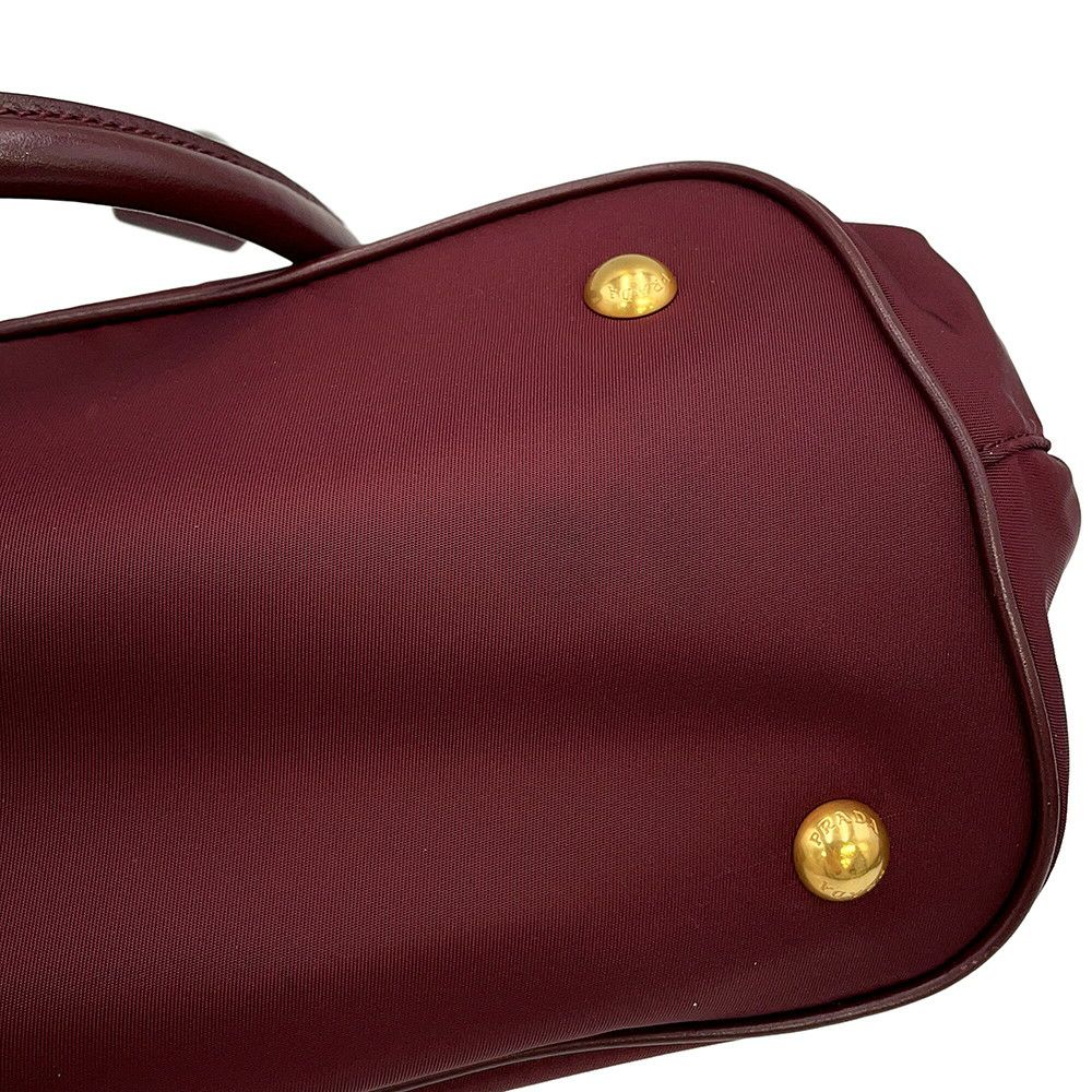 プラダ ハンドバッグ TESSUTO SOFT ナイロン レザー 1BA172 PRADA 2way