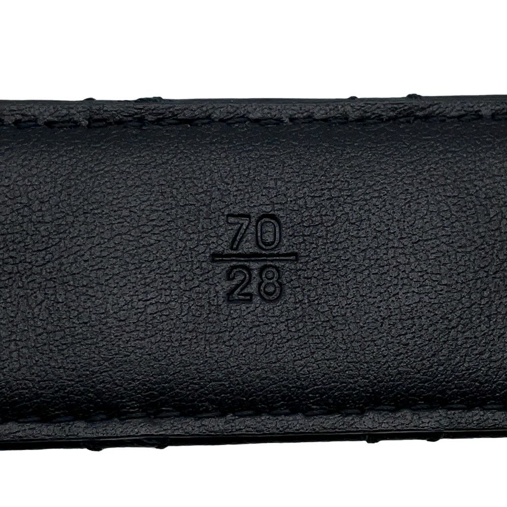 シャネル ベルト ココマーク ロゴ レザー B25 V サイズ70 CHANEL 黒