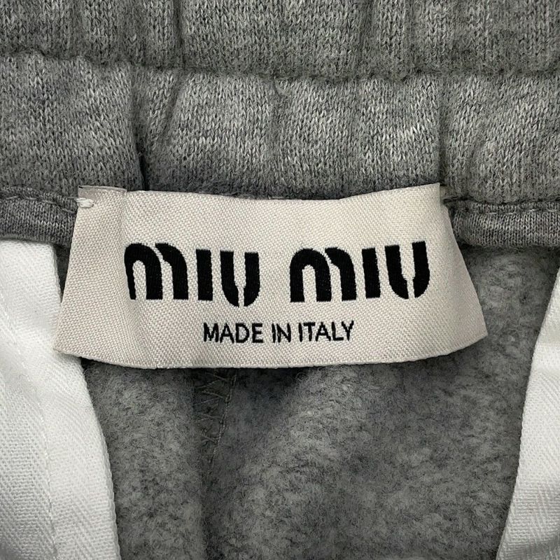 ミュウミュウ パンツ ロゴ ジョガーパンツ レディースサイズ36 MJP278 Miu Miu ボトムス