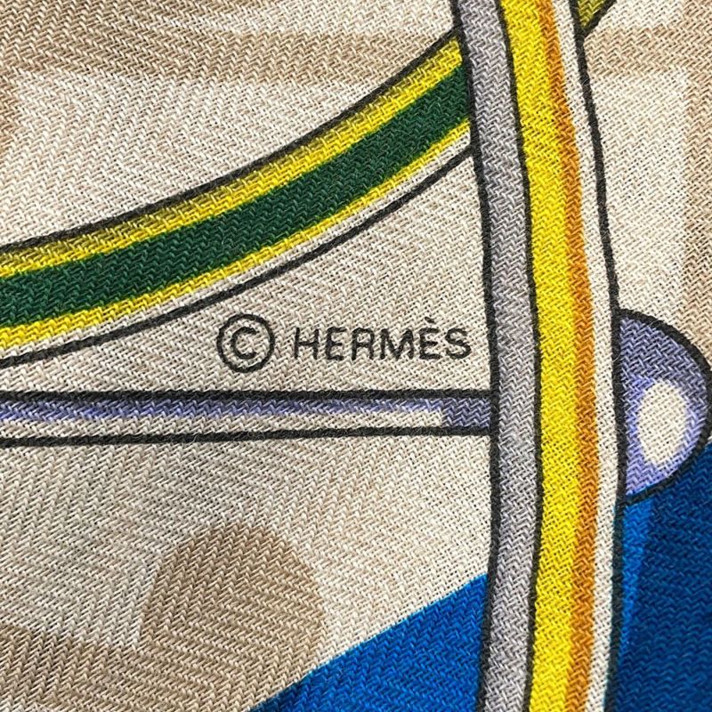 エルメス ストール カレ140 カレジェアン 精巧な馬車 VOITURES EN EQUILIBRE HERMES 2023年秋冬 ソルド品