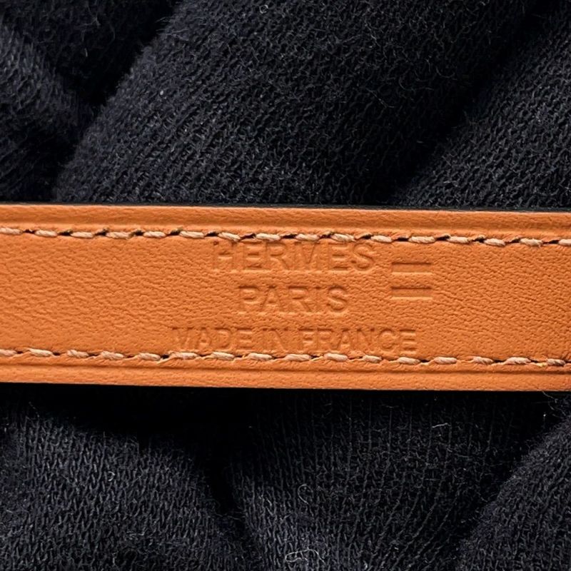 エルメス ブレスレット ケリー ドゥブルトゥール ブラック/シルバー金具 リザード B刻印 サイズT3黒