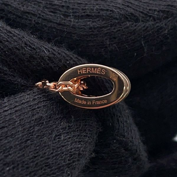 エルメス ネックレス ミニ・ポップアッシュ マロングラセ/ピンクゴールド金具 HERMES アクセサリー ポップH