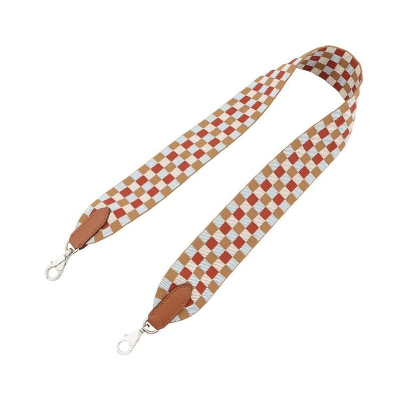 エルメス バンドリエール サングル マキシ・カドリーユ チャイ/ナタ/ブループリュム/ゴールド/シルバー金具 キャンバス/スイフト U刻印