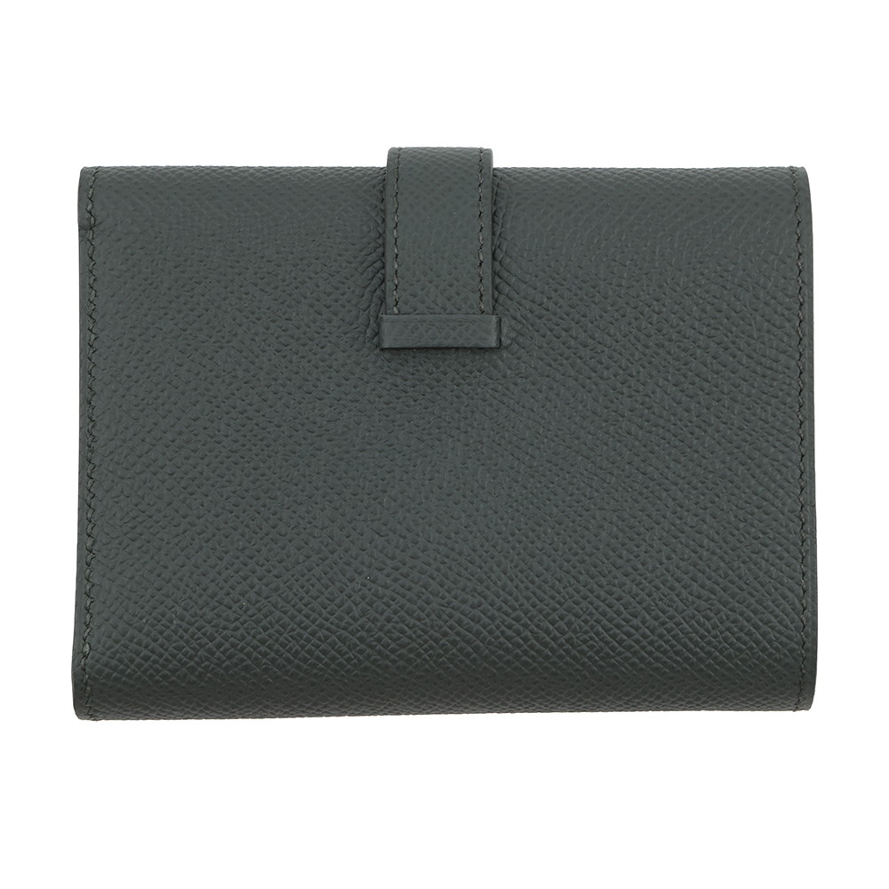 エルメス 三つ折り財布 ベアン コンビネ ヴェールフォンセ/ゴールド金具 エプソン K刻印 財布