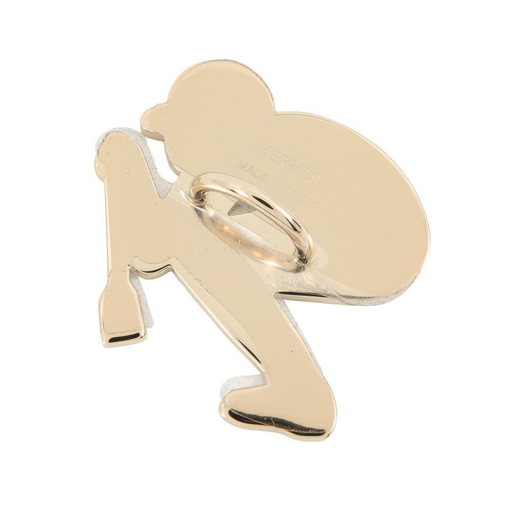 エルメス スカーフリング ジョッキー 真鍮 パーマブラス HERMES アクセサリー