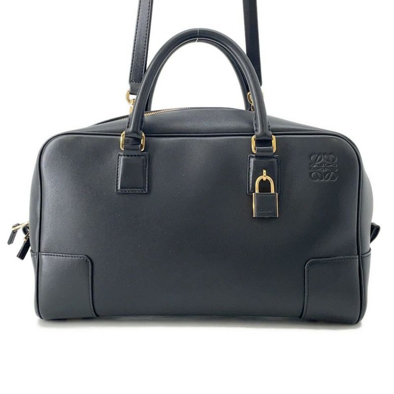 ロエベ ハンドバッグ アマソナ28 ナパカーフレザー A039N08X01 LOEWE 2way 黒