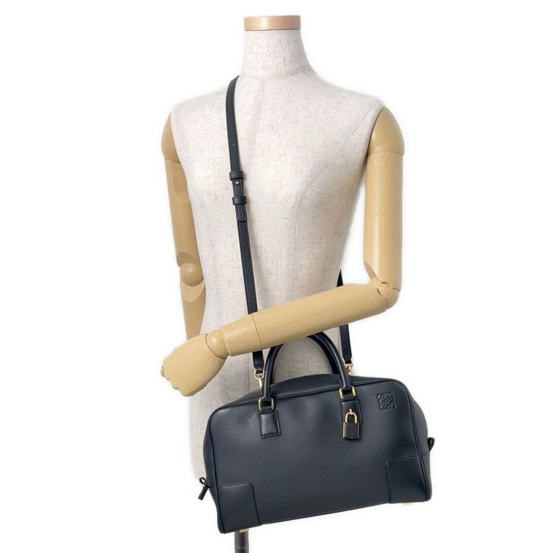 ロエベ ハンドバッグ アマソナ28 ナパカーフレザー A039N08X01 LOEWE 2way 黒