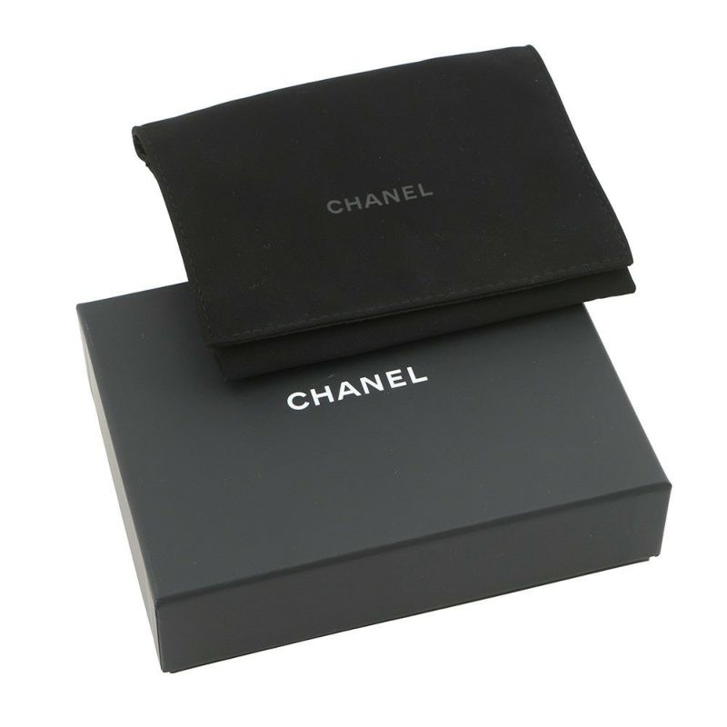 シャネル ミニチェーンウォレット カードケース マトラッセ キャビアスキン AP0238 CHANEL 財布