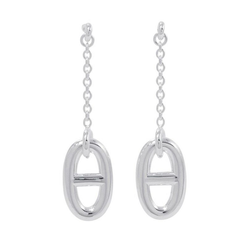 エルメス ピアス シェーヌダンクル ファランドール ピアス MM Earrings SV925シルバー HERMES ジュエリー