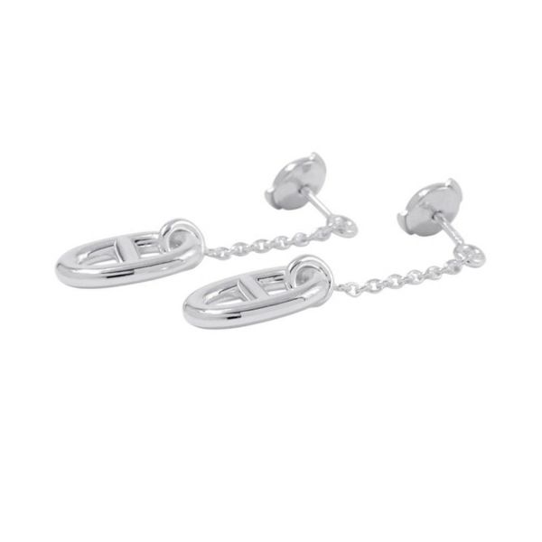 エルメス ピアス シェーヌダンクル ファランドール ピアス MM Earrings SV925シルバー HERMES ジュエリー