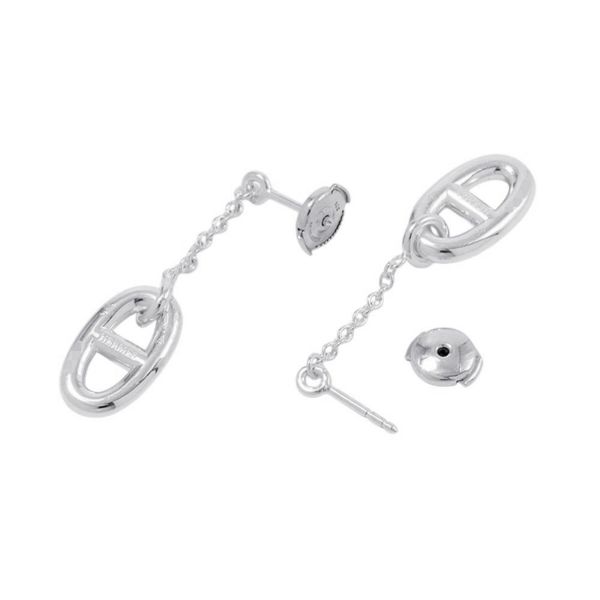 エルメス ピアス シェーヌダンクル ファランドール ピアス MM Earrings SV925シルバー HERMES ジュエリー