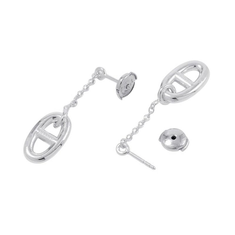 エルメス ピアス シェーヌダンクル ファランドール ピアス MM Earrings SV925シルバー HERMES ジュエリー