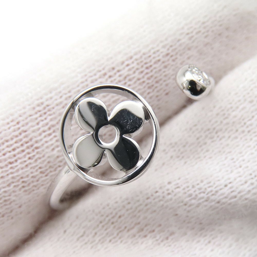 ルイヴィトン リング バーグ モノグラム イディール ダイヤモンド 3P 計約0.10ct K18PG/K18YG/K18WG サイズ51 Q9F15E 指輪