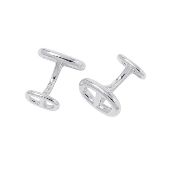 エルメス カフス シェーヌダンクル カフリンクス SV925シルバー HERMES アクセサリー