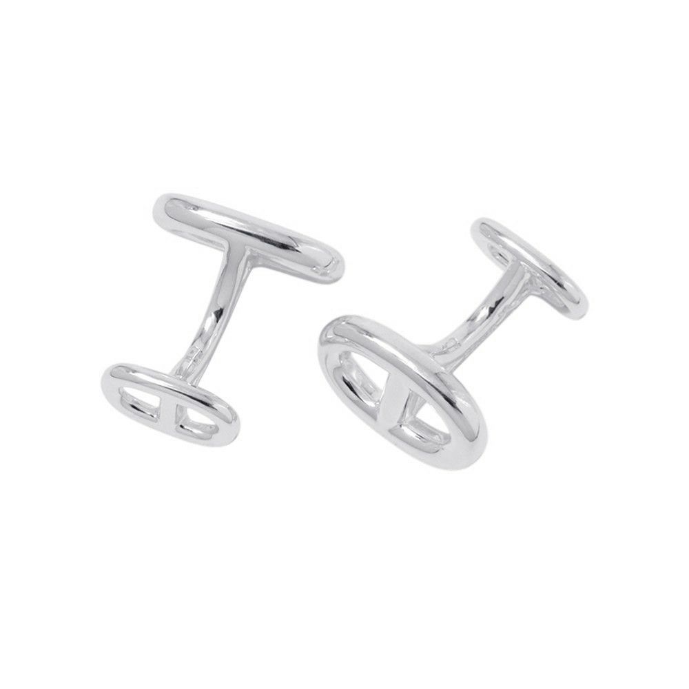 エルメス カフス シェーヌダンクル カフリンクス SV925シルバー HERMES アクセサリー