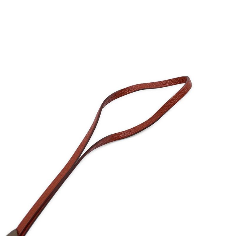 エルメス バッグチャーム 花火師 Artificier キュイーブル/オレンジ エプソン/シェブルミゾル K刻印