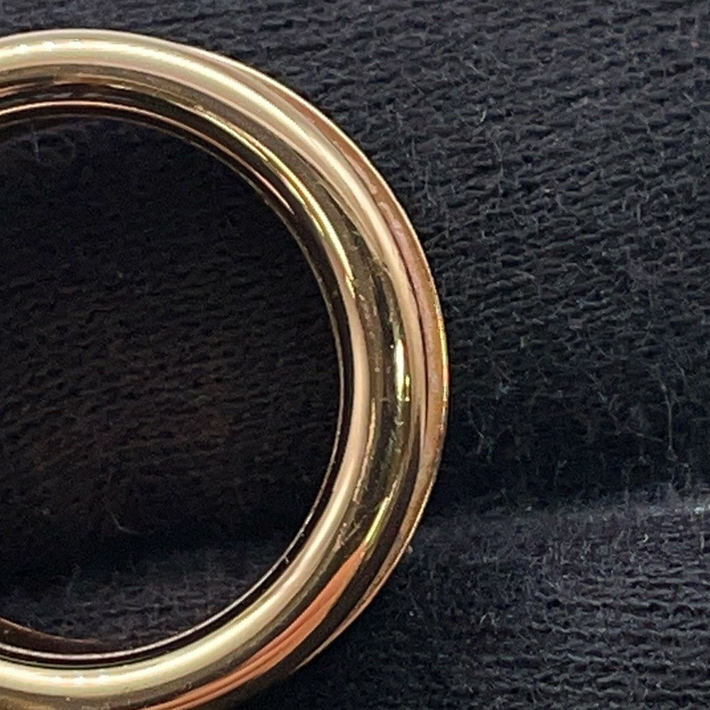 エルメス リング アテナ ドゥブル クルー エトゥープ/ピンクゴールド金具 ヴォーマダム サイズ51 HERMES 指輪