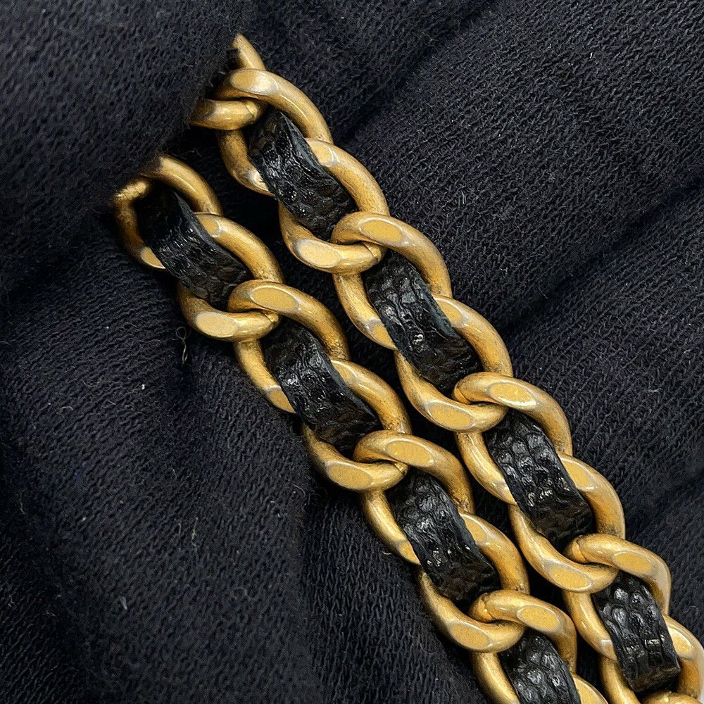 シャネル チェーンウォレット マトラッセ ココマーク キャビアスキン AP3516 CHANEL 黒