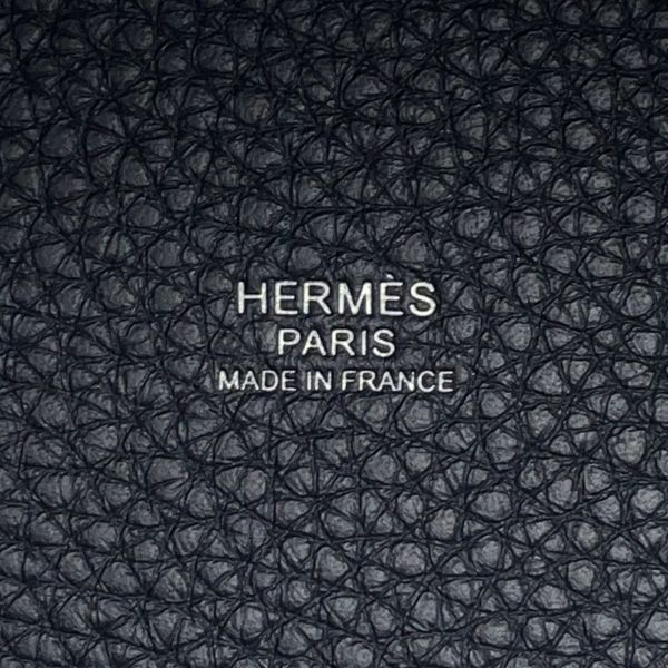 エルメス ハンドバッグ ピコタンロックPM ブルーニュイ/シルバー金具 トリヨンクレマンス K刻印