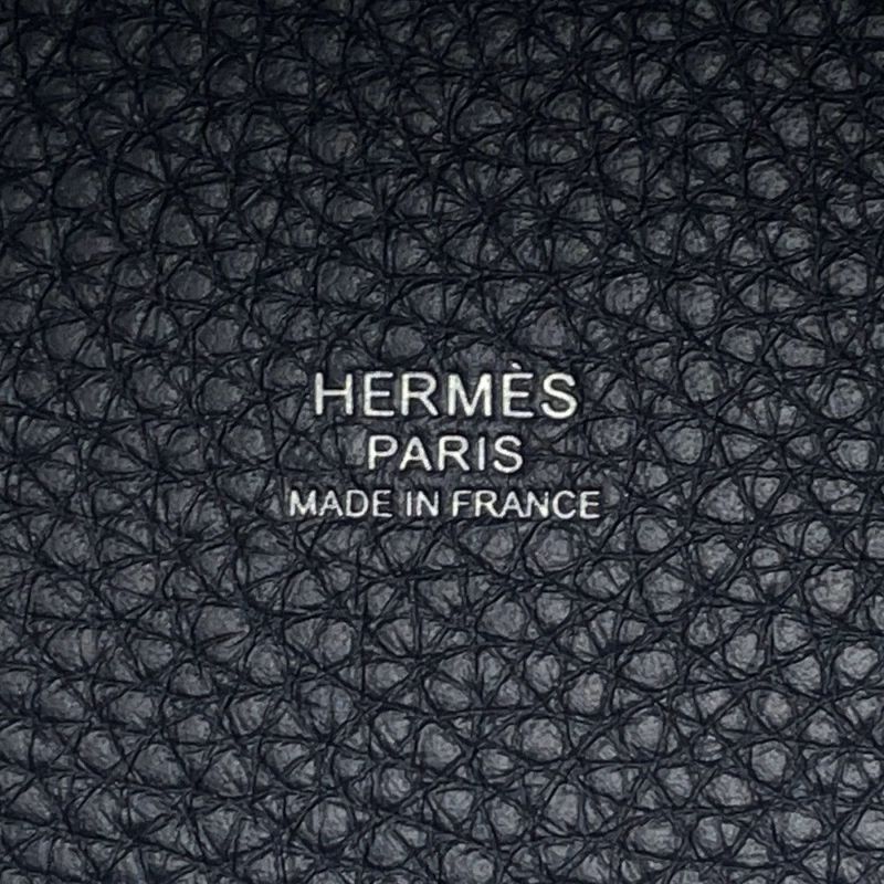 エルメス ハンドバッグ ピコタンロックPM ブルーニュイ/シルバー金具 トリヨンクレマンス K刻印