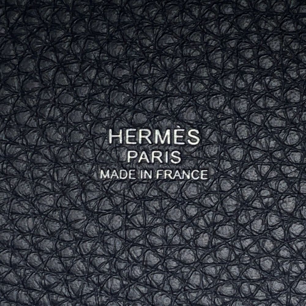 エルメス ハンドバッグ ピコタンロックPM ブルーニュイ/シルバー金具 トリヨンクレマンス K刻印