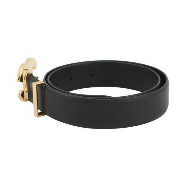 シャネル べルト ココマーク エナメル レザー サイズ75 B24 B CHANEL 黒