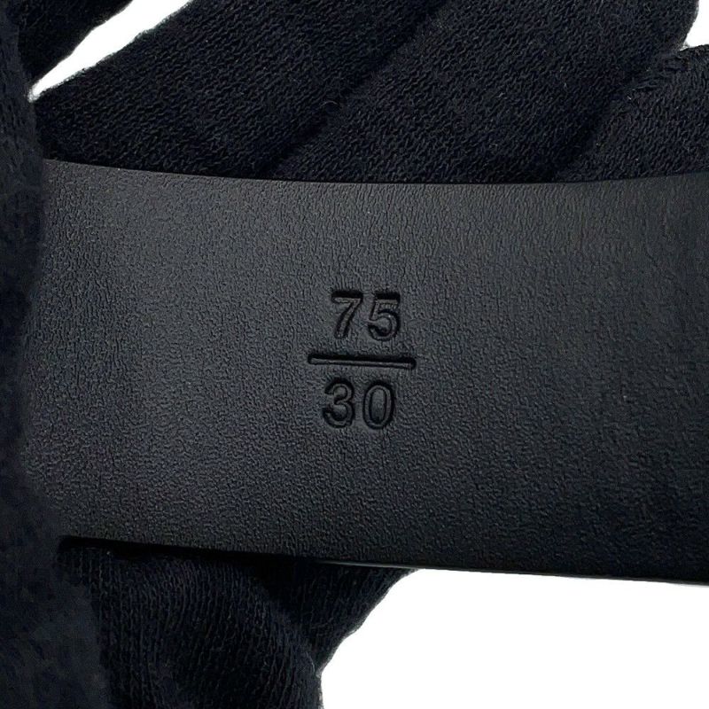 シャネル べルト ココマーク エナメル レザー サイズ75 B24 B CHANEL 黒