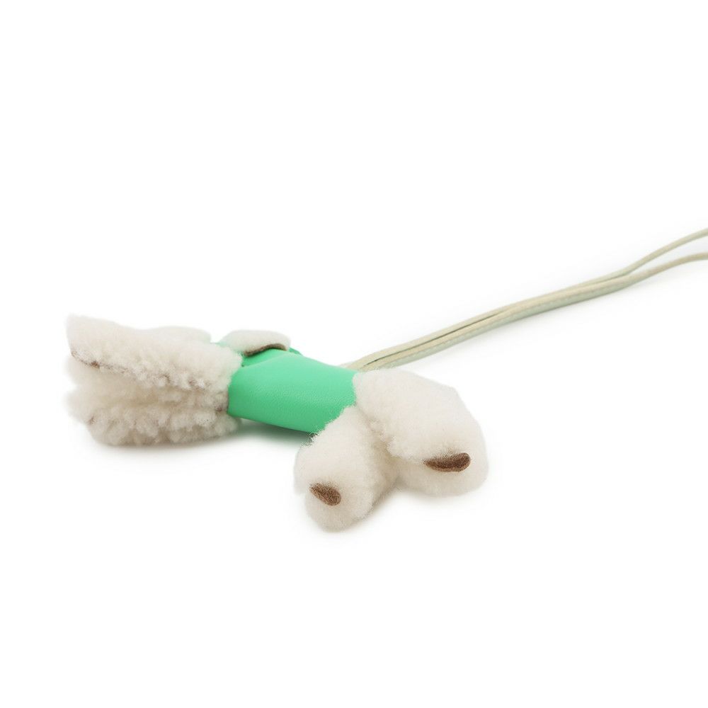 エルメス バッグチャーム バディ ヴェールコミック/ヴェールフィズ ラムスキン/ムートン U刻印