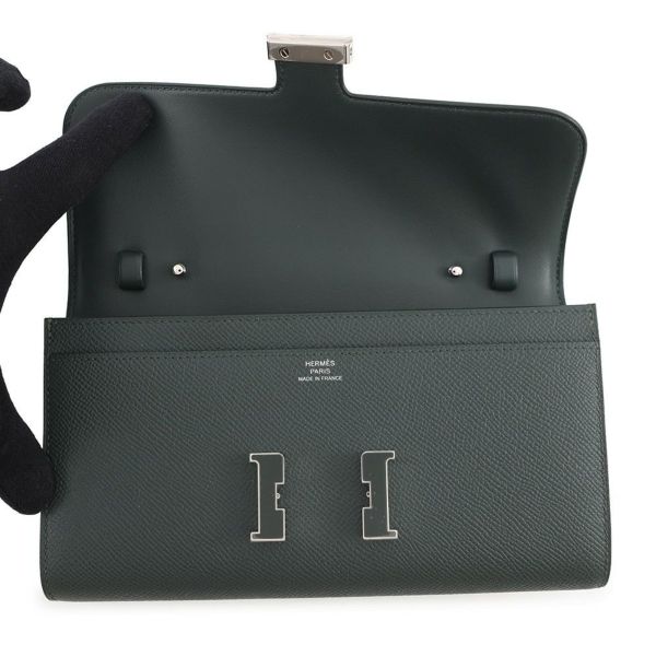エルメス 長財布 コンスタンス トゥーゴー ロング ヴェールマングローブ/ラッカー金具 エプソン K刻印