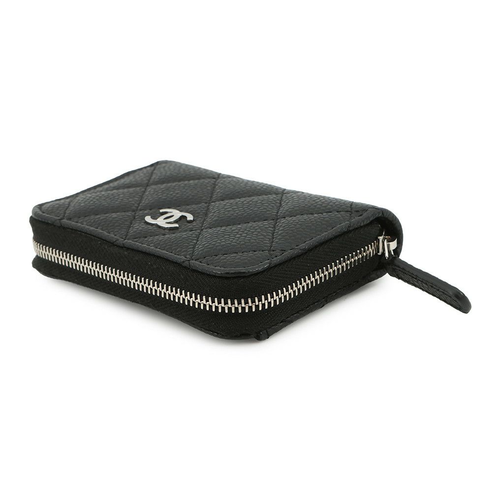 シャネル コインケース マトラッセ ココマーク キャビアスキン AP0216 CHANEL 財布 黒