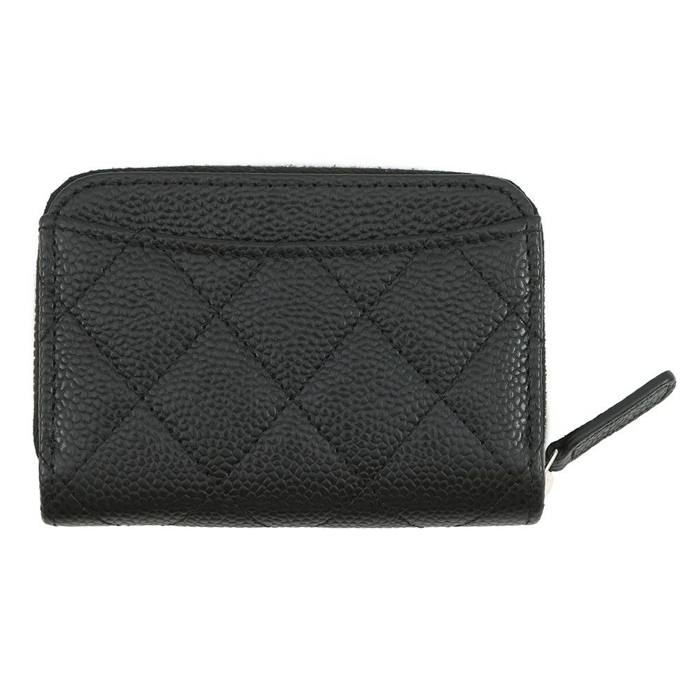 シャネル コインケース マトラッセ ココマーク キャビアスキン AP0216 CHANEL 財布 黒