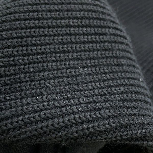 モンクレール ダウンジャケット トリコロール ニット切り替え メンズサイズM E20919416600 MONCLER 黒