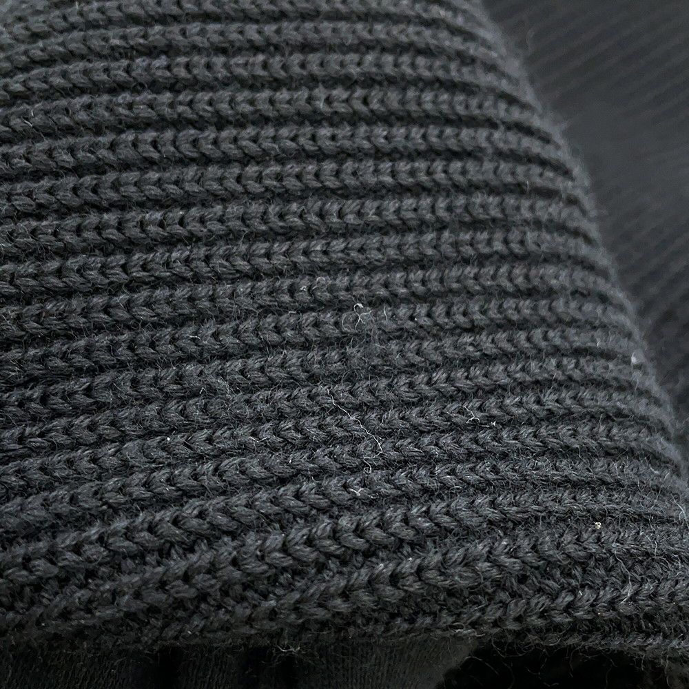 モンクレール ダウンジャケット トリコロール ニット切り替え メンズサイズM E20919416600 MONCLER 黒