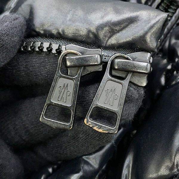 モンクレール ダウンジャケット トリコロール ニット切り替え メンズサイズM E20919416600 MONCLER 黒