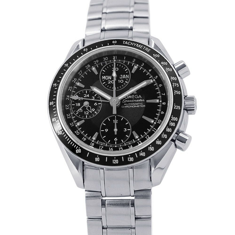 オメガ スピードマスター デイデイト トリプルカレンダー 3220.50.00 OMEGA 腕時計 ウォッチ 黒文字盤